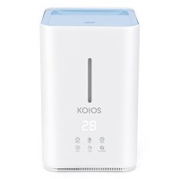 Humidifier  Koios Ultrasonic Cool Mist 4L Humidifier  Open Water Tank  Top Fill Water  3 Adjustable Mist Levels  Sleep Mode  Whisper-Quiet   Real-Time Detection of Humidity for Baby Home and Office - B076KD5ZVJ